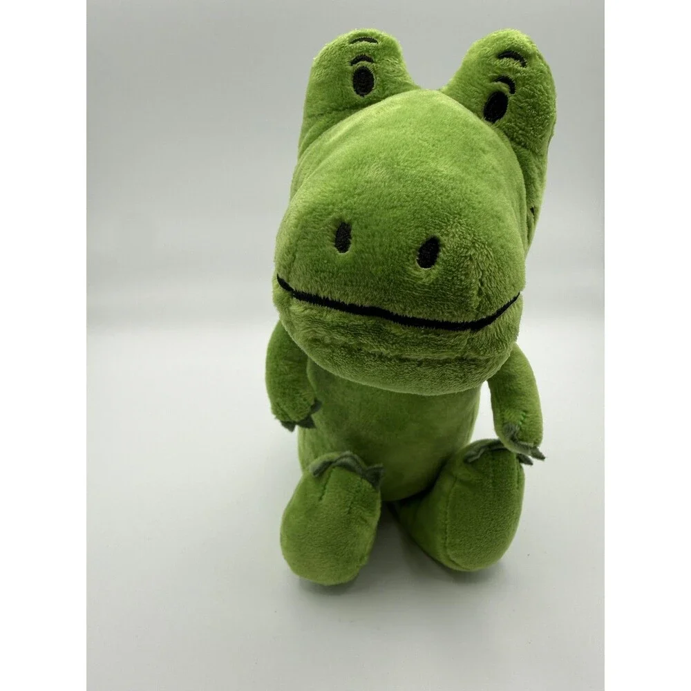 Green Alligator Plush Stuffed Toy Small Sitting Crocodile Soft Cute Kawaii